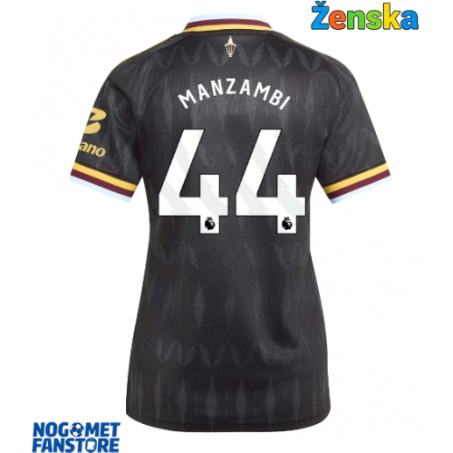Aston Villa Johan Manzambi #44 Gostujuci Dres za Ženska 2026-27 Kratak Rukav